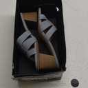 SM New York NWB Ina Denim Block Heel Sandals Open Toe Slip-On Neutral Shoes 8 1/2