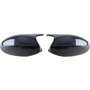 Carbon Fiber Pattern Side Mirror Cover Caps Compatible with BMW 2005-2008 E90 E91 / 2006-2009 E92 E93 PRE-LCI