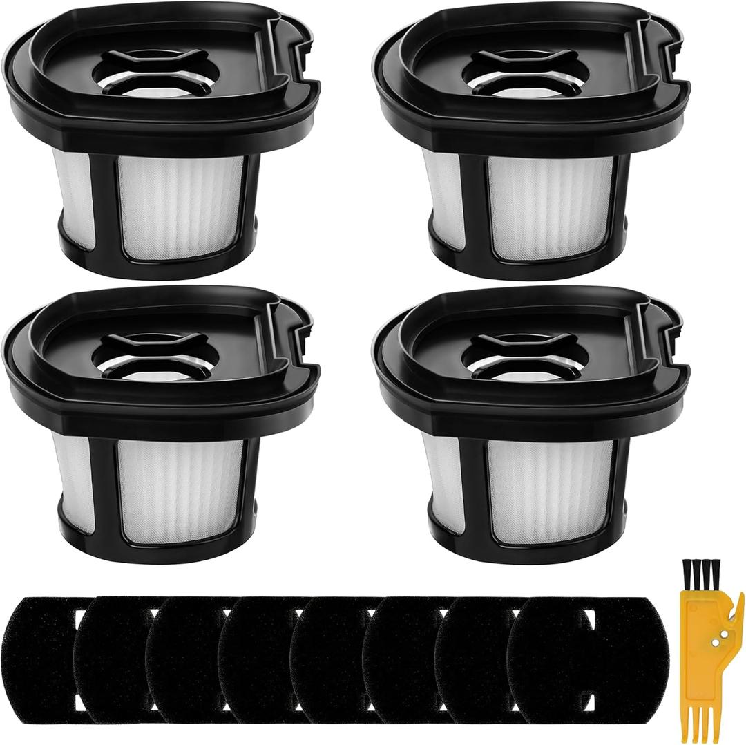 2284W 2390A Vacuum Filter Replacement for Bissell Pet Hair Eraser Filter Hand Vacuum 2390 2389 2579, Compared to Part # 1614212 1614203 1614204 (4 Mesh Filter and 8 Foam Filter)