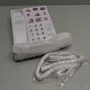 Uvital Big Button Phone for Seniors, Corded Landline Phone with 9 One-Touch Dialing Big Buttons, Hands-Free Calling, Loud Ringer, Easy to Use for Visually Impaired Telephone for Seniors