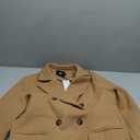 Mywinway Long Wool Coats for Women Fall Winter Trendy Jackets Double Breasted Peacoat Trench Coat L