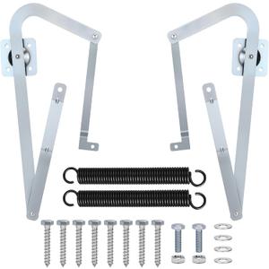 Upgrade 55-2 Attic Ladder Hinge Arms, Attic Stairs Arms 55-2 with Springs, Fit for Werner Mk 5, WU2210, W2208, W2210 Attic Stairs Produced After 2010, Galvanized Heavy-Duty Steel