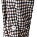 Mens Gingham Button Down Shirt Long Sleeve Dress Shirts Business Casual Shirts with Pockets (M)
