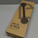 2 Pack 16 Inch Grab Bars for Bathtubs and Showers for Seniors, Heavy Duty Shower Handle for Elderly, Suction Cup Removable Handrails Handicap Bath Grip Bathroom Safety Grips Black