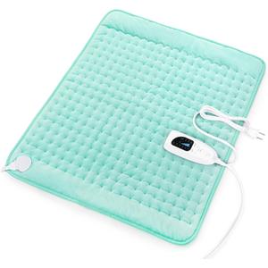 Deepsoon Heating Pad,Electric Heating Pads for Back,Neck,Moist Heating Pad for Abdomen Shoulder Knee Legs,Dry/Moist Heat&Auto Shut Off,Mother's Day Birthday for Men and Women,Light Green,24x20 Inch