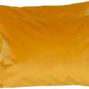 TangDepot Pack of 2 Solid Velvet Throw Pillow Covers, Super Luxury Soft Pillow Cases, Lumbar Pillow Shells, Pillowcases - (12x24 Inch 2 Pieces, Gold)