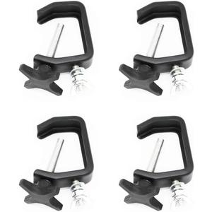 C Clamp Hook Black 1-2" Truss Clamp Mounting CLP-03 Standard C Clamps 44 LBS20KG,4PCS Stage Lighting Clamps