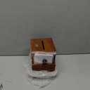 Juvale Wooden Suggestion Box with Lock and Keys, Brown Ballot Box with 50 Blank Suggestion Cards, Locking Lid and Side Slot for Donation, Comments, Feedback (7.5 x 7.1 x 5.5 In)