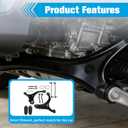 10Pcs Front Suspension Kit Front Lower Control Arm with Ball Joint Sway Bar Link Tie Rod End Replacement for Hyundai Santa Fe 2007-2012 Replacement for Kia Sorento 2011-2013