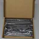 Ravinte 10 Pack Solid 7-1/2 Inch Center to Center Slim Square Bar Drawer Handles - Kitchen Cabinet Hardware Pulls - Matte Black