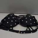 RELLECIGA Women's Black Push Up Bikini Top Twist Front Underwire Bathing Suit Size S