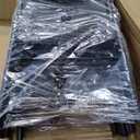 Amazon Basics Sturdy Foldable Plastic Chair, Portable, 350-Pound Capacity, Black, 6-Pack