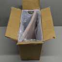 Hanging File Organizer, Letter-Size File Holder Filing Box with 5 Hanging Folders, Metal Mesh Desk File Folder Storage(No Assembly Required) (White, with 5 Grey Folders)