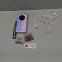 Electric Nail Drill File Professional 40000 RPM, Melodly Rechargeable Electric Nail File Machine Kit for Acrylic Gel Nails Polishing Removing, Portable Cordless Efile with Gold Bits Kit at Salon Home (Pink-blue)