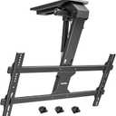 monTEK Motorized Ceiling TV Mount with Remote for 43-86 Inch TVs, Electric TV Mount Motorized Drop Down for Flat and Pitched Roof,Holds up to 99 lbs, 4X Load Tested, App and Voice Control