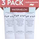 Better & Better Kids Toothpaste | Natural Hydroxyapatite Toothpaste Infused w/Calcium & Vitamins D, E, B12 | Fluoride & SLS Free for Sensitive Brushers | Watermelon Flavor | 3.4oz, 3 Pack