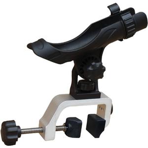 Brocraft Power Lock Fully Adjustable Aluminum Large Opening Clamp Rod Holder for Jon Boat