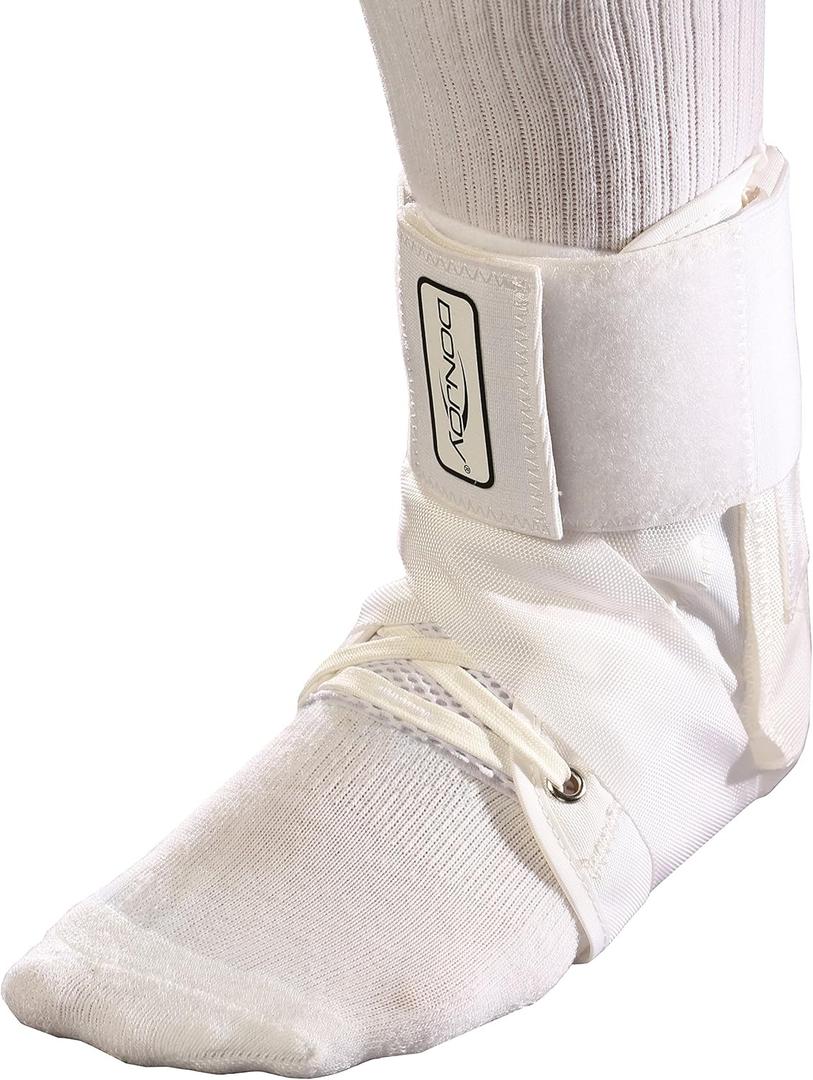 DonJoy Stabilizing Pro Ankle Support Brace, White, Large (Large (Pack of 1)