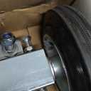 Heavy-Duty Steel Gate Wheel 6" Rubber Rolling Carrier for Driveway Chain Link Fence Parts Metal Tube Gates and More, Pack of 1