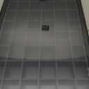 Shot Glass Display Cabinet Solid Wood - Large Display Case for Collectibles | Man Cave Accessories | UV Protection Acrylic Door | Wall Mounted Black Shadow Box | 52 Divided Slots | 32" x 17"