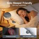 Kinglucky Pillow Speaker for Sleeping, Bluetooth Speaker Under Pillow with Built-in Pink Noise White Noise Sound Machine for Sleeping, White Noise Sound Machine with Sleep Pink Noise Music Grey