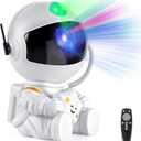 Astronaut Galaxy Projector Night Light  White Astronaut Holding Star, Star Projector Galaxy Lamp for Kids Bedroom, Space Decor & Gift