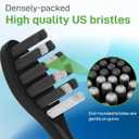 Toothbrush Heads Replacement Compatible with Gleem Electric Toothbrush - Brush Heads Refills Compatible with Gleem, Black, 10 Count