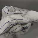 Twin Size Mattress Topper, Shredded Memory Foam Filling, 1800 GSM Mattress Pad Cover, Soft Bed Topper for Back Pain,Comfy Plush Foam Filled Pillow Top, 39"x75" (White)