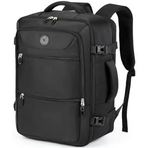 Sowaovut Travel Laptop Backpack, Extra Large High School College Backpacks, Flight Approved Daypack Business Bag Fit 17.3 inch Laptop for Men Women (Black)