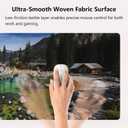 Knseva. Large Gaming Mouse Pad with Stitched Edges, California Sierra Nevada Lake Tahoe Rocky Mountains Landscape, Anti-Slip Rubber Base & Smooth Fabric Surface XXL Extended Desk Mat (Blue Water)