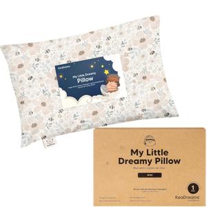 Mini Toddler Pillow with Pillowcase - 9x13 My Little Dreamy Travel Kids Pillow for Sleeping, Toddler Bed, Small, Tiny, Organic Cotton Pillowcase, Soft & Breathable, Kids 2-4 Years Old (Flora Vale) Mini Toddler Pillow with Pillowcase - 9x13 My Little Dreamy Travel Kids Pillow for Sleeping, Toddler Bed, Small, Tiny, Organic Cotton Pillowcase, Soft & Breathable, Kids 2-4 Years Old (Flora Vale)