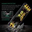 Compatible with iPhone 14 Pro Case Reinforced Four Corner Shock-Absorbing Anti Slip Soft TPU Frame Case Compatible with iPhone 14 Pro 6.1inch for Girls/Women Pattern Sunflower Butterfly