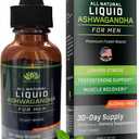 BIOACTIVE Liquid Ashwagandha Supplement Drops - Testosterone Booster For Men* - Adaptogen for Stress Support, Men’s Wellness - Organic, Vegetarian, Gluten Free, Non-GMO, 59 Servings (1 Oz, Unflavored)