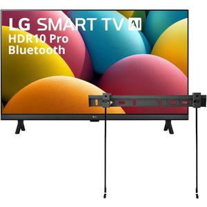 LG 32" inch Smart TV (2025) LR600 32" Class HD HDR10 LR60 Series webOS 23 Bluetooth 5 AI Processor Gen6 + Wall Mount