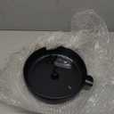 Rain Chain Anchoring Basin, Metal Bowl for Rain Chain Downspout Gutters, Black Rain Chain Basin of Chain Display for Outdoor Garden, Lawn and Patio Water Feature, 10.23 inch Diameter, 2 Inches High