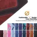 for Samsung Galaxy s22 6.1" Wallet Case, Flip Case with RFID Blocking Credit Card Holder, PU Leather Matching Phone Case for Samsung S22,Red Brown