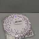 White and Purple Gold Paper Plates- 100 Pack- 50 x 7" Paper Plates & 50 x 6.5" Napkins, Purple Plate and Napkins Party Supplies for Birthdays Receptions and All Occasions