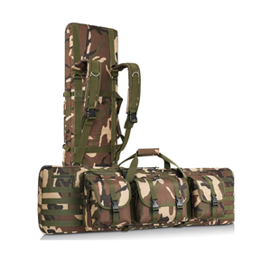 DULCE DOM Soft Double Rifle Bag, Gun Case Storage & Transportation, Long Gun Bag Portable Tactical Backpack Carrying with Molle for Shooting Range Hunting Outdoors, 32/36/42/48'' with Multiple Colors camo (48"x 12")