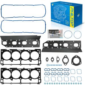 PHILTOP HS26423PT Head Gasket Set for Ram 1500, Jeep Grand Cherokee, Dodge Charge, Ram 2500/1500 Classic/3500, Challenger/Durango/300/Commander/Aspen 5.7L V8 OHV Engine Head Gasket Kit