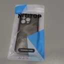 NITITOP Compatible for iPhone 16 Pro Case Cute Clear Flower - Black