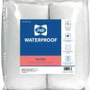 Sealy Baby 2-PACK Fitted Waterproof Infant Crib Mattress Protector Pad and Toddler Bed Cover, Durable and Comfortable Topper, Machine Washable and Dryer Friendly, 52x28- White