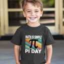 Pi Day Shirt Toddler Boys Girls Happy 3.14 Pie Day T-Shirts for Kids Funny Tops Graphic Math Tee Short Sleeve 2T-8Y