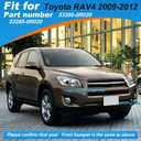 Car Front Bumper Tow Hook Cover Cap Towing Eye Fit for Toyota RAV4 2009 2010 2012 Trailer Cover 53286-0R020 53285-0R020 (Silver, Left Driver Side)