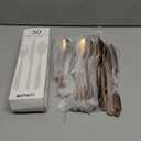 30 Pcs Rose Gold Silverware Set Service for 6, Premium Stainless Steel Flatware Set, Cutlery Utensil Set, Durable Home Kitchen Eating Tableware Set, Include Fork Knife Spoon Set, Dishwasher Safe