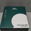 Trideer Ball Chair - Yoga Ball with Base & Bands for Home Gym Workout (L(23-26ines/58-65cm), Black)