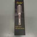 Sndyi Small Round Brush for Blow Out, Nano Thermal Ceramic Ionic Round Hair Brush with Boar Bristles, Boost Shine & Volume, For Short Hair with Quick Blow Drying & Salon Styling - 2.3'', Barrel 1.3''