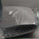 Tail Stories Outdoor Orthopedic Dog Bed, Waterproof Dog Bed for Large Dogs 36x27 Inch, Egg Crate Foam Pet Mat with Washable Removable Oxford Cooling Cover, Grey