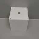 HBlife Acrylic Tissue Box Cover Square with Magnetic Bottom, 2-in-1 Dryer Sheet & Mask Holder for Bathroom, Office, Car - White, 5.51 x 5.51 x 5.91in