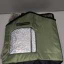 Rest-Eazzzy Cat House for Outdoor Cats, Weatherproof and Insulated Feral Cat House with Mat and Clip, Easy to Put Together, Selfwarming Cat Shelter for Summer(Olive Green, Canopy House X 1)