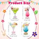 2 x Konohan 4 Pcs Easter Cocktail Cruise Door Decorations Easter Magnetic Car Magnets Bunny Egg Chick Drink Magnets Cruise Must Haves for Carnival Stateroom Door Refrigerator Party Supplies